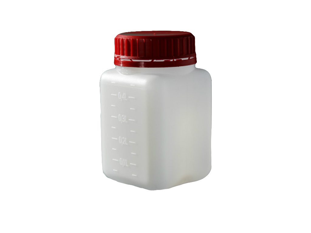 Pot HDPE 500 ml met garantiedop, steriel (140 stuks)