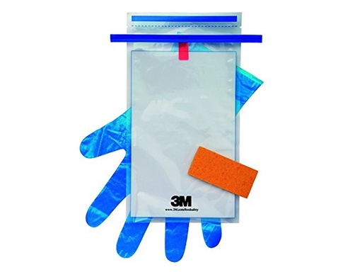 [LD021-01011] Dry-Sponge, with gloves, 18 oz bag (100 stuks)