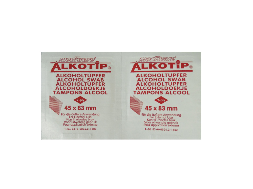 Alkotip, doekje 45 x 83 mm (100 stuks)
