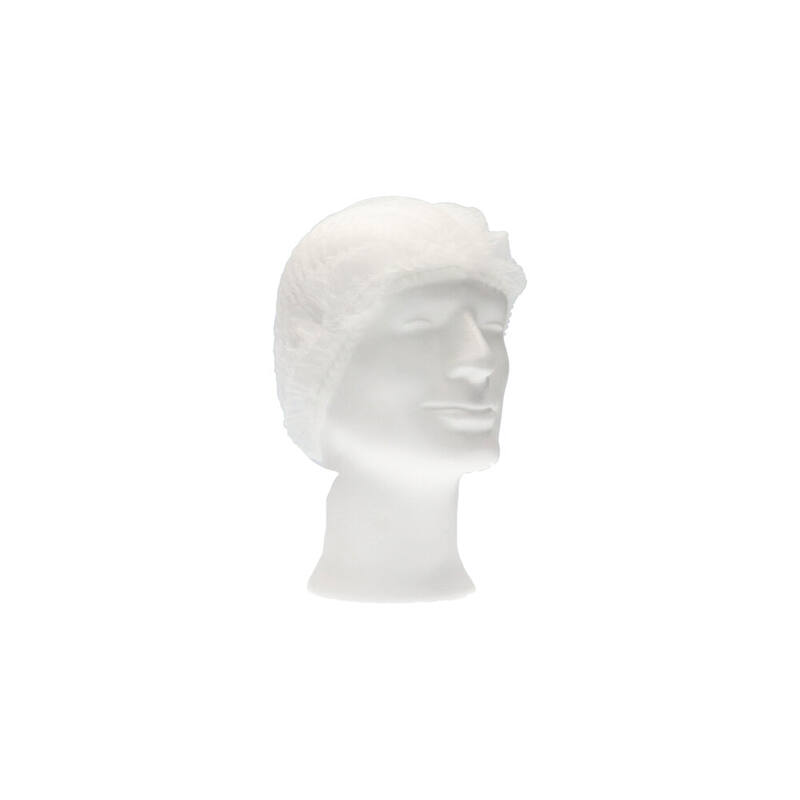 [LB061-00009] Baret PP wit, geplooid, 58 cm (1000 stuks)