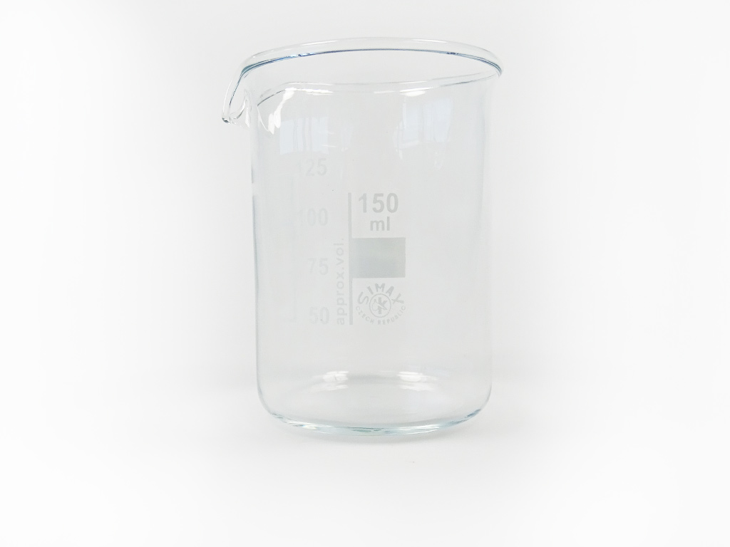 Bekerglas 150 ml, laag model 10x