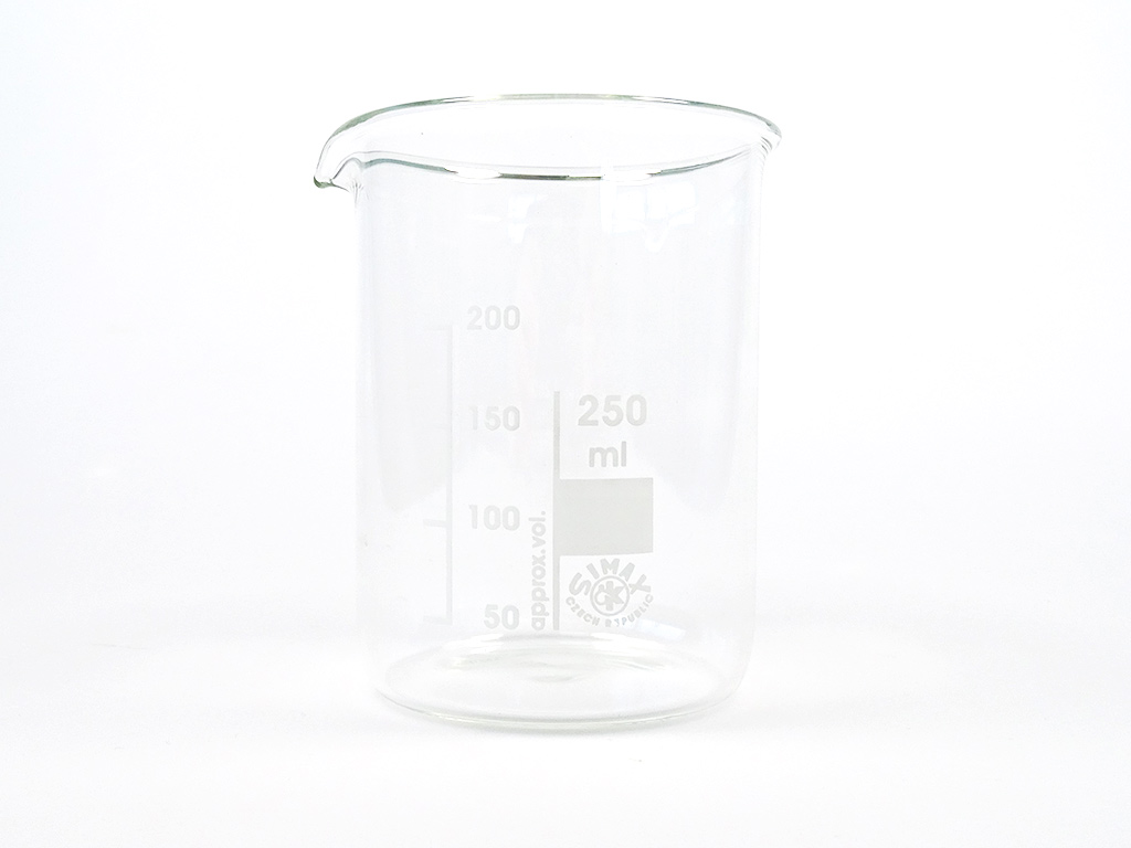 Bekerglas 250 ml, laag model 10x