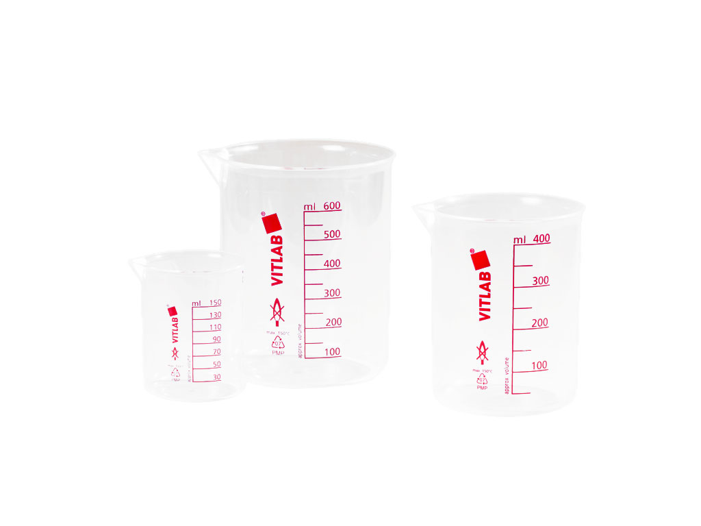 Bekerglas PMP 3000 ml (per stuk)