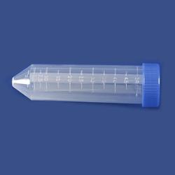 Buis PP conisch 50 ml met blauwe schroefdop (500 stuks)