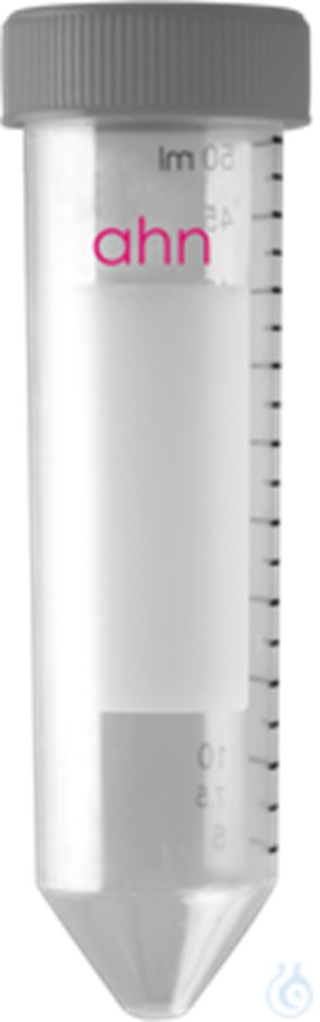 Buis PP conisch 50 ml met grijze schroefdop (500 stuks)