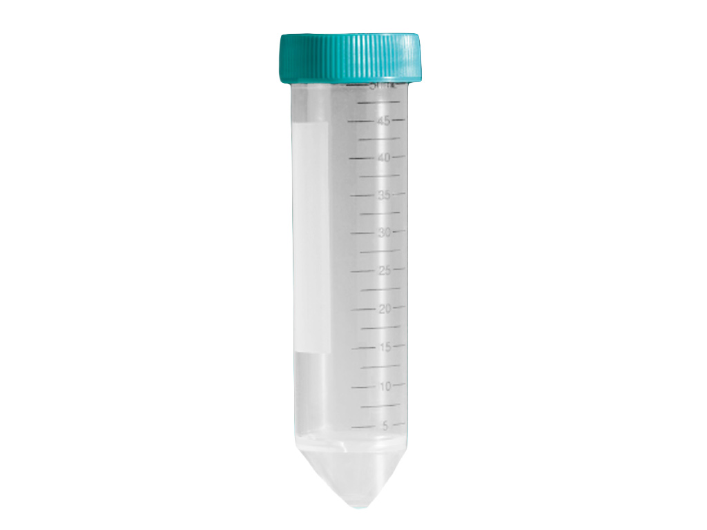 Buis PP conisch 50 ml met groene schroefdop (500 stuks)