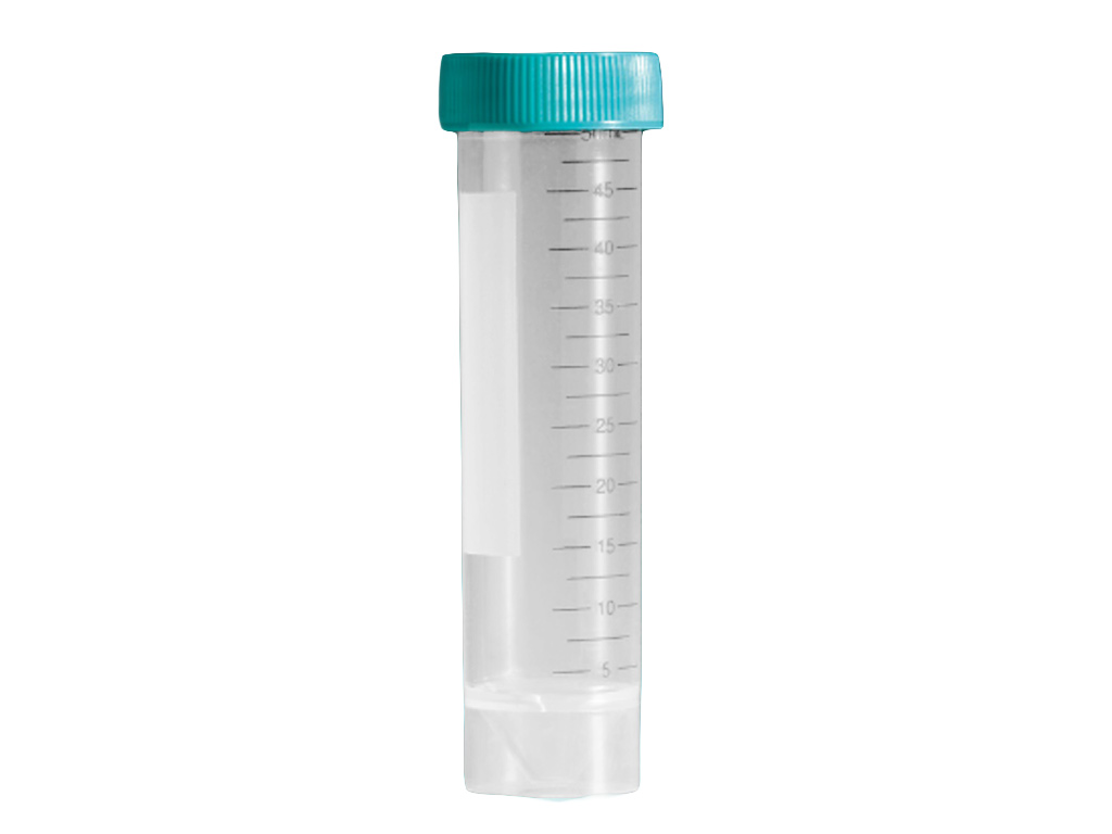 Buis PP conisch + starand 50 ml met groene dop (500 stuks)