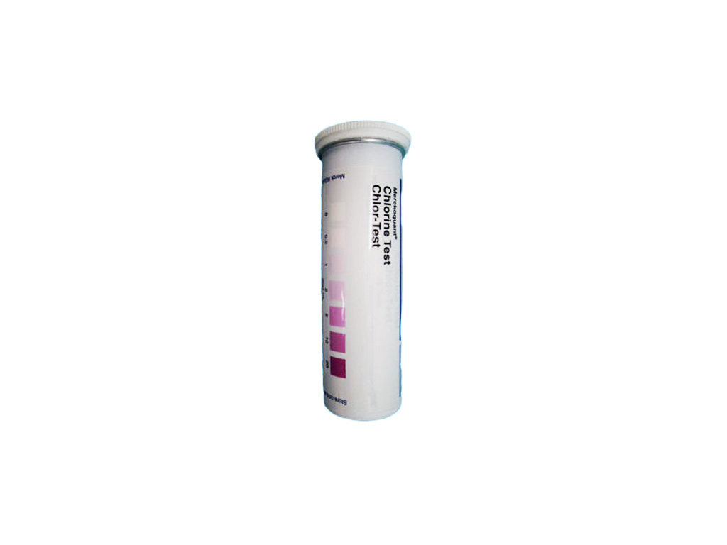 Chloor teststrip, 0,5-20 mg/l, MQuant (75 stuks)