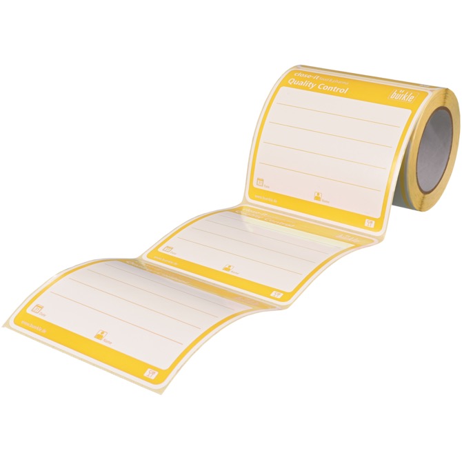 Close-it Food & Pharma 150x150 mm, geel (250 stuks)