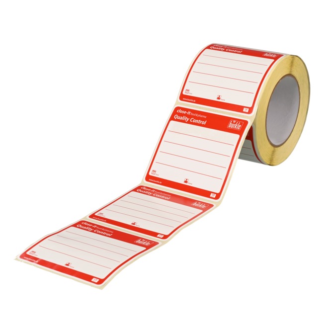 Close-it Food & Pharma 95 x 95 mm, rood (500 stuks)