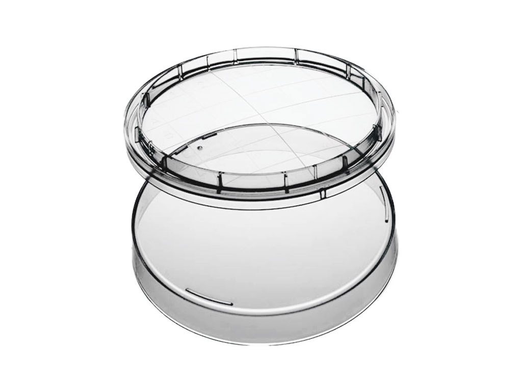 Contactschaal 65 mm Flat base grip lid, steriel (720 stuks)
