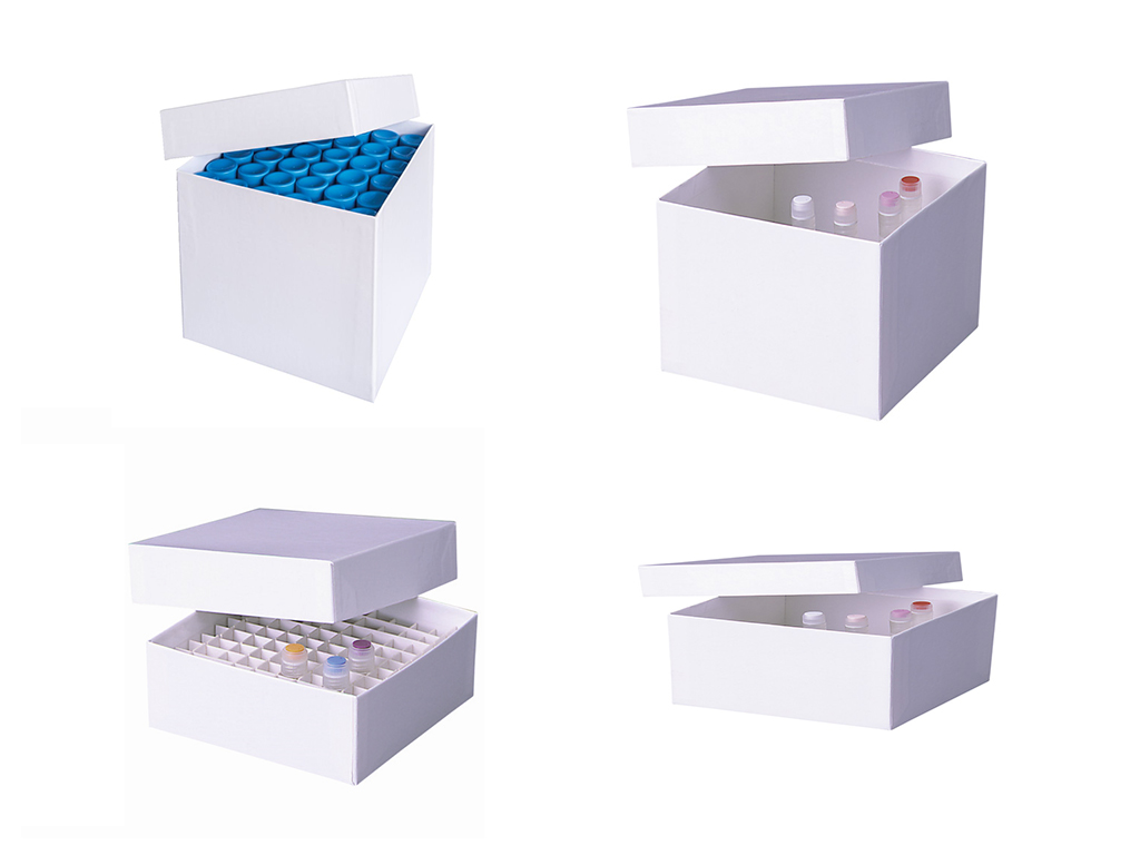 [LD498-10005] Cryobox 133 x 133 x 130 mm, wit (10 stuks)