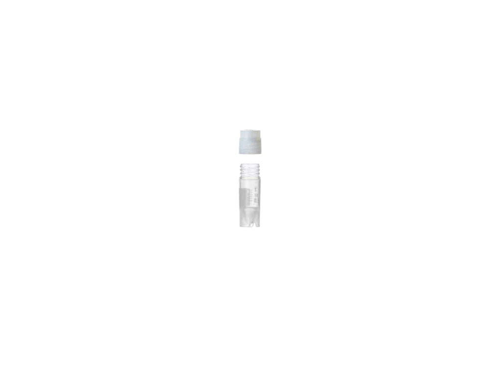 Cryovial 1,2 ml met dop (extern), steriel (1000 stuks)