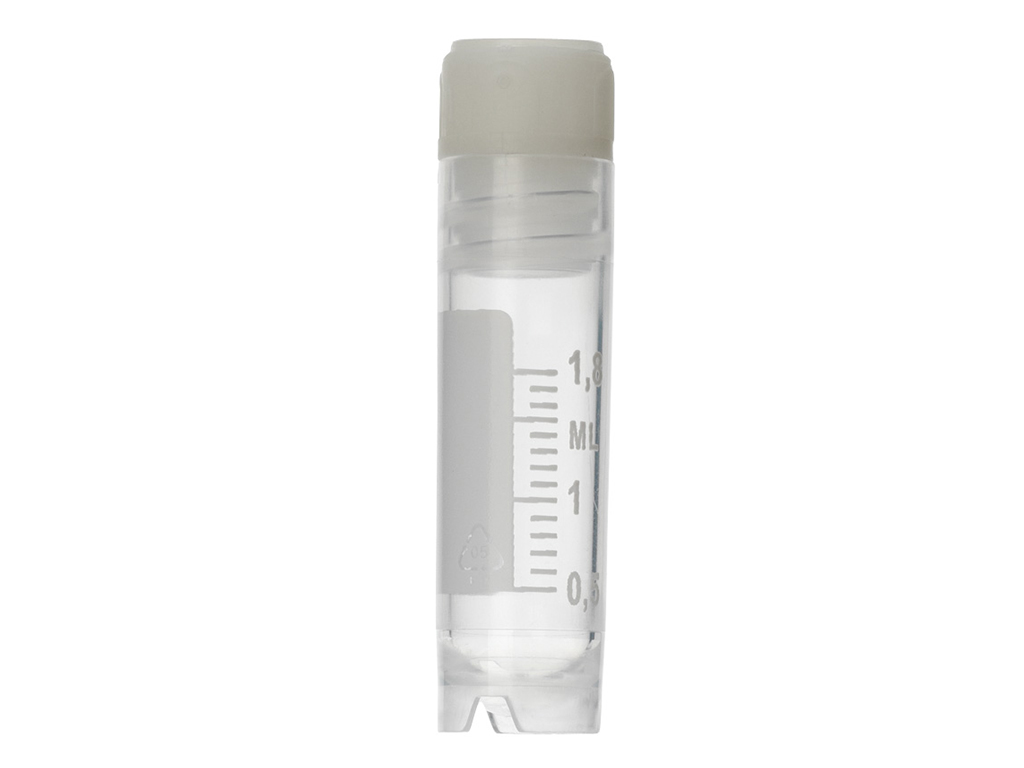 Cryovial 2,0 ml met dop (intern), steriel (1000 stuks)