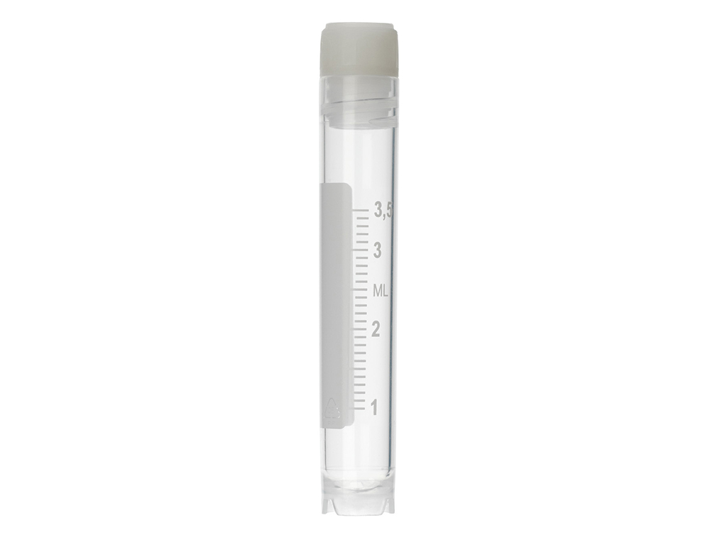 Cryovial 4,0 ml met dop (intern), steriel (1000 stuks)