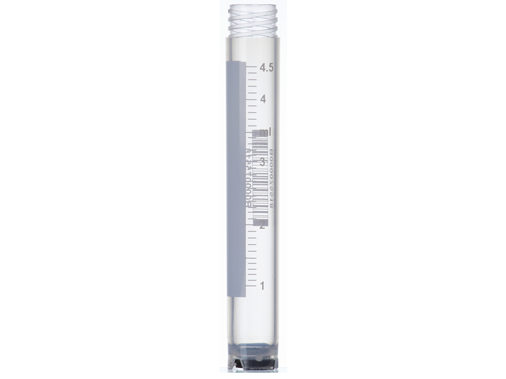 Cryovial 5,0 ml met dop (intern), steriel (1000 stuks)