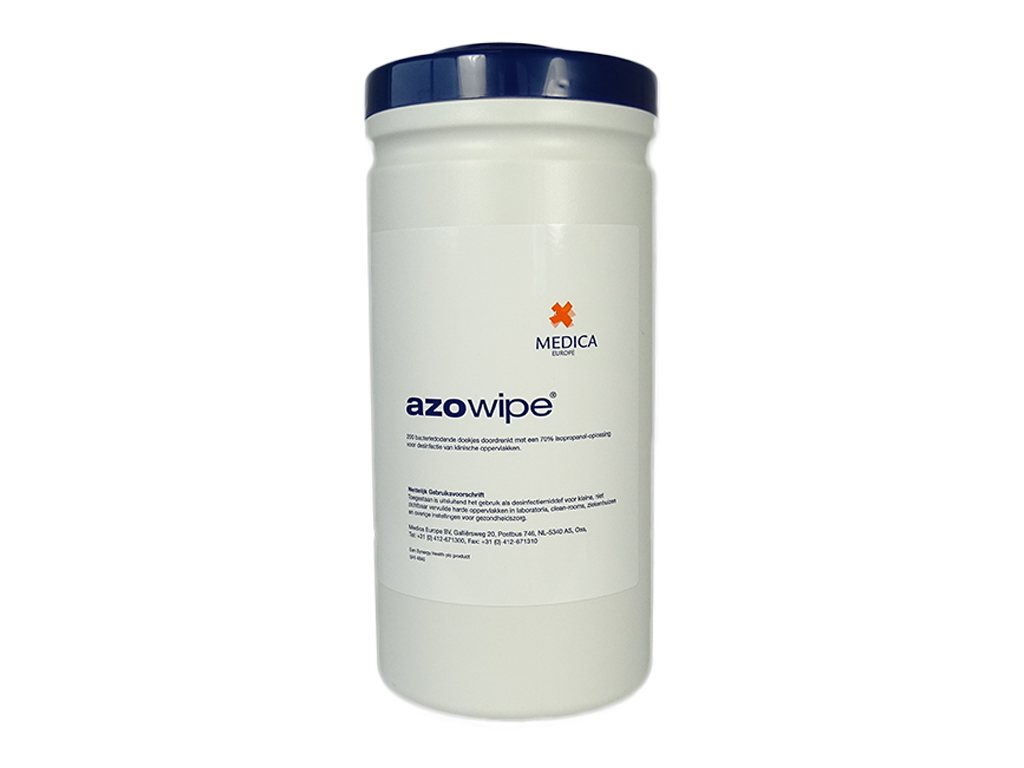 [LH001-19084] Desinfectie-doekjes Azowipe 100, in flacon (12 stuks)