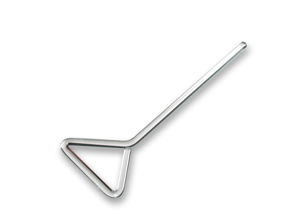 Drigalski spatel, glas, lengte ca. 15 cm (per stuk)