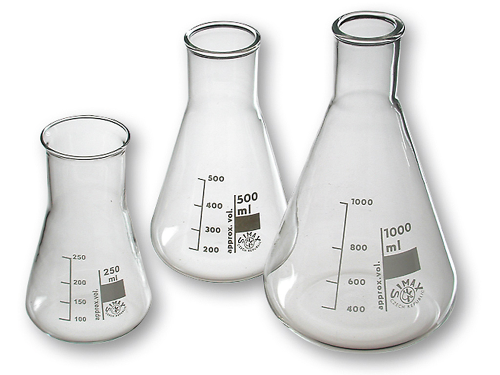 Erlenmeyerkolf 500 ml, nauwhals (10 stuks)