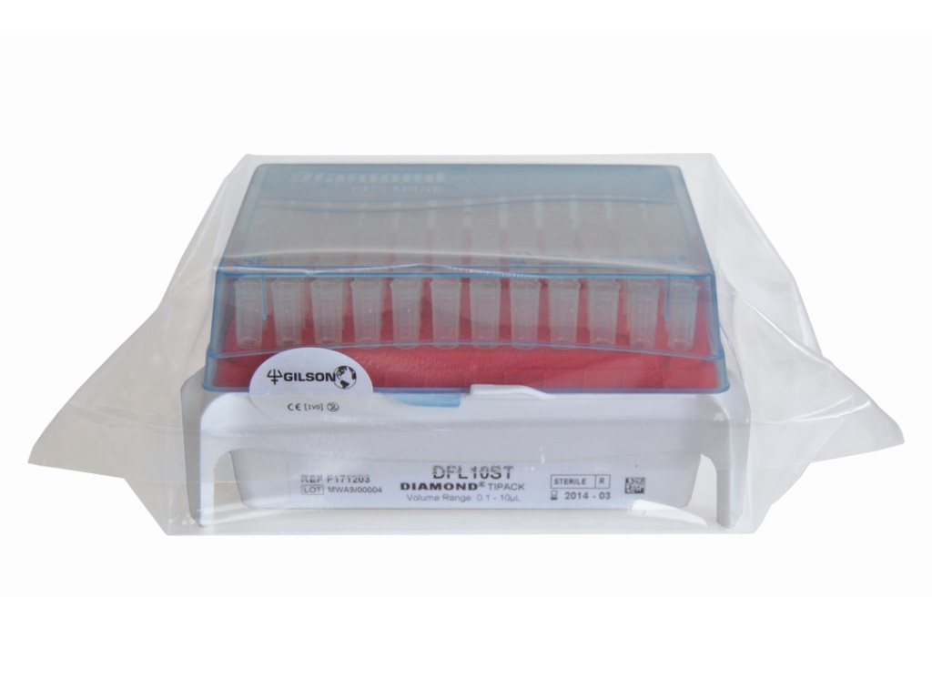 [LD011-02000] Filtertip Gilson Diamond 0,1-10 ul, steriel (10 x 96 stuks)