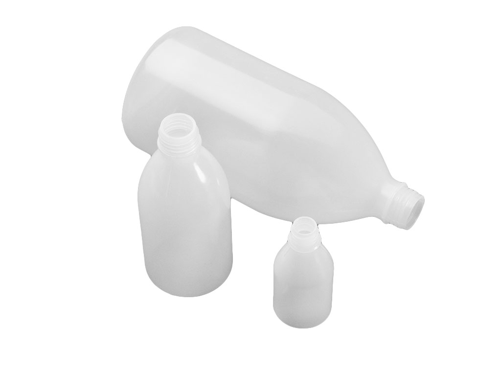 Fles LDPE 500 ml, zonder dop (100 stuks)