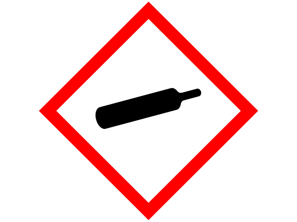 Gevarensymbool GHS04, 26 x 26 mm (10 stuks)