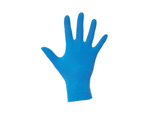 Handschoen latex blauw, gepoederd, M 1000x