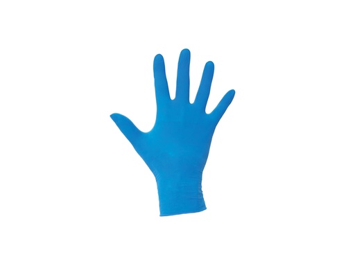Handschoen latex blauw, gepoederd, XS 1000x