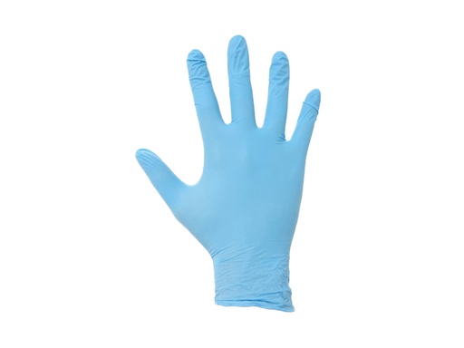 Handschoen nitril blauw, poedervrij, L 1000x
