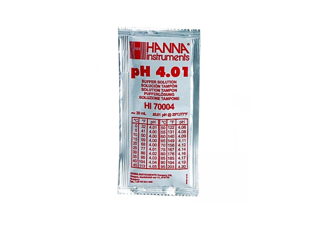 Kalibratievloeistof pH 4.01, 20 ml (25 stuks)
