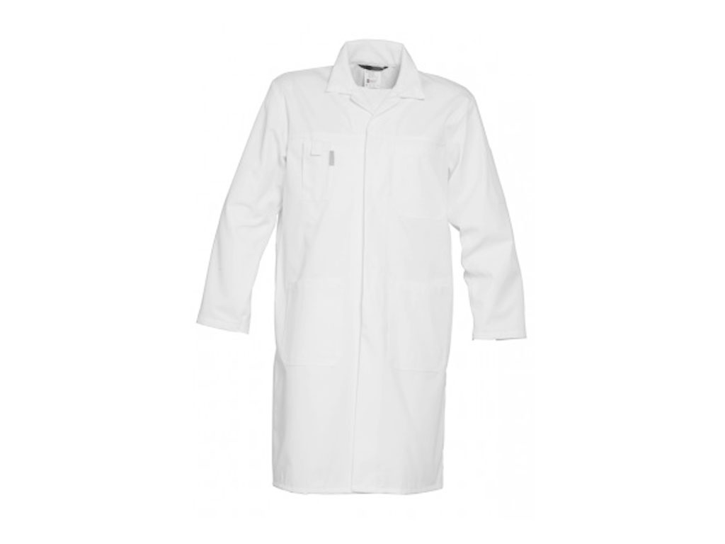 Labjas wit, 65%/35% pol./katoen, mt 58