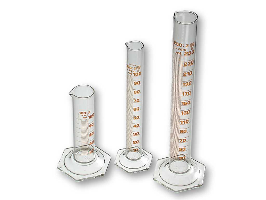 Maatcilinder 500:5 ml, hoog model (per stuk)