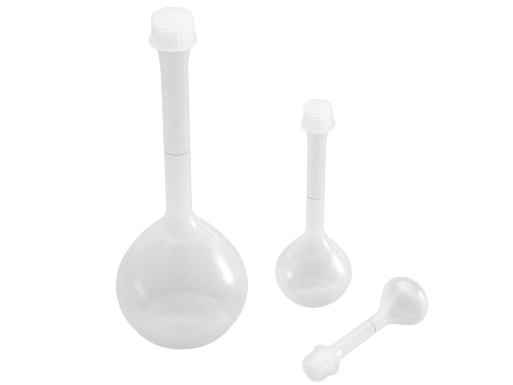 [LD063-00060] Maatkolf PP 25 ml, met schroefdop (2 stuks)