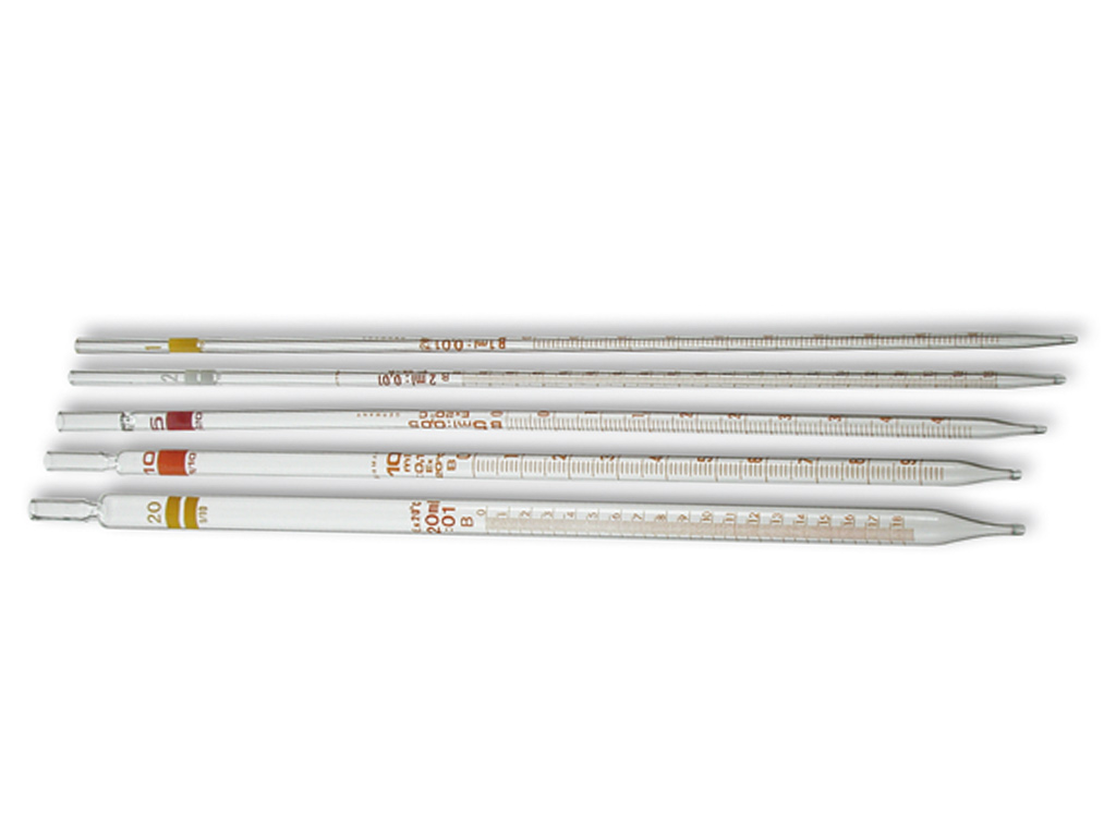 Meetpipet 1 ml (0,1 ml), klasse B (per stuk)