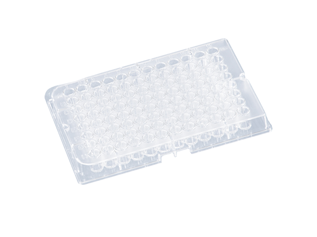 Microtiterplaat PS, vlakbodem, 96 wells (100 stuks)