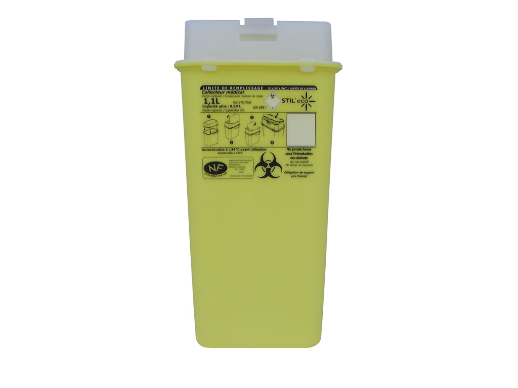 [LD341-00023] Naaldcontainer PP, 1100 ml (60 stuks)