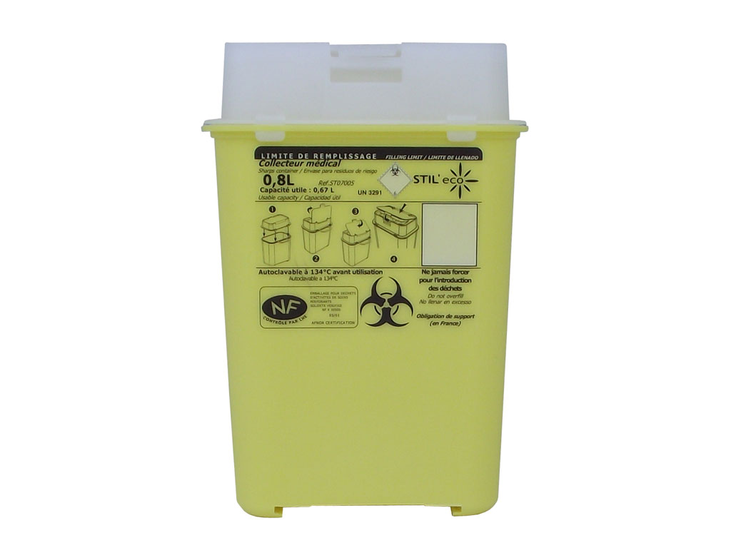 Naaldcontainer PP, 800 ml (65 stuks)