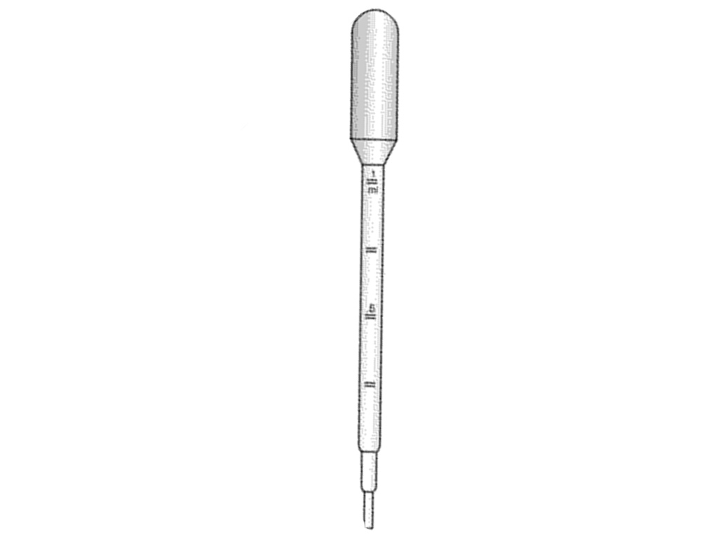 Pasteurpipet PE 1 ml, p/20 verpakt steriel (500 stuks)