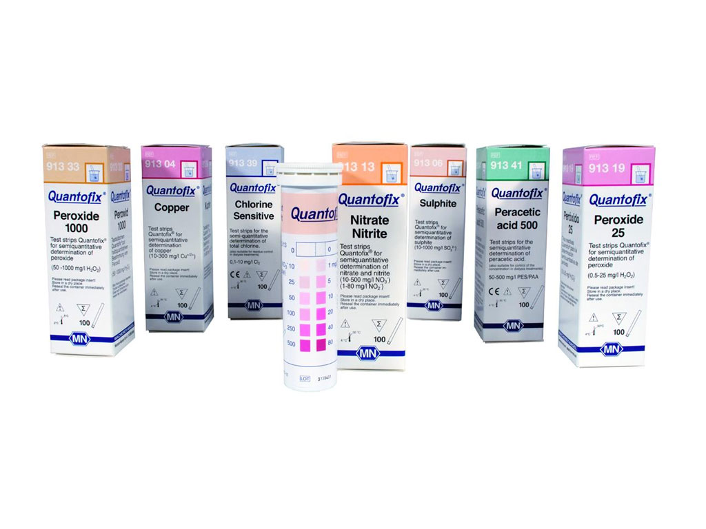 Perazijnzuur teststrip 0-50mg/l Quantof. (100 stuks)