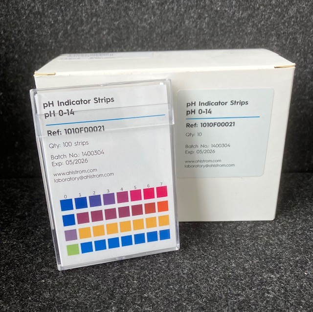 pH teststrip pH 0-14, non-bleeding (100 stuks)
