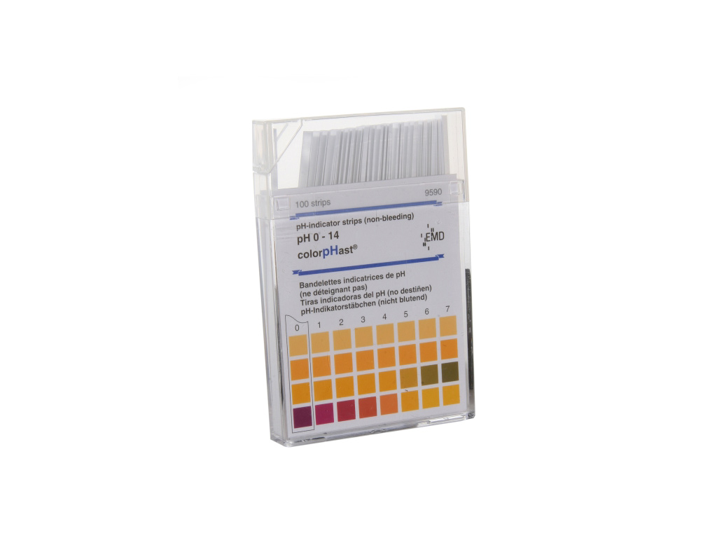 [LT025-00046] pH teststrip, pH 0-14, Fix (100 stuks)
