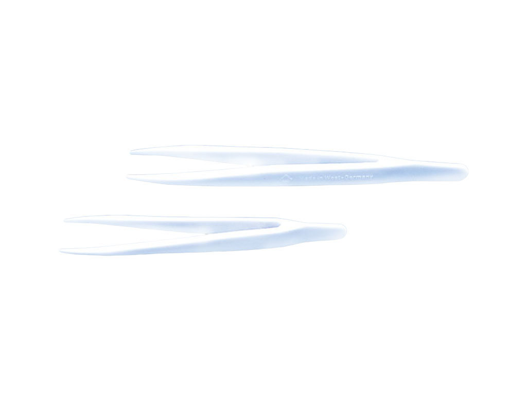 Pincet TPX wit, 145 mm, fijne punt (10 stuks)