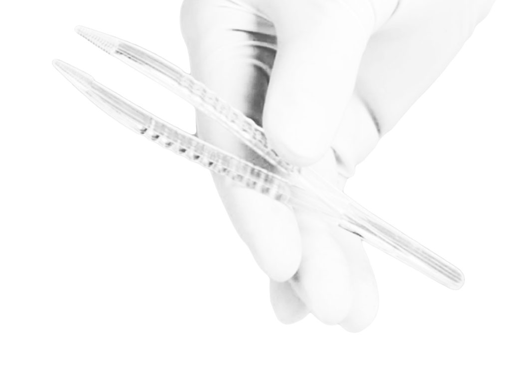 Pincet, disposable, transparant (100 stuks)