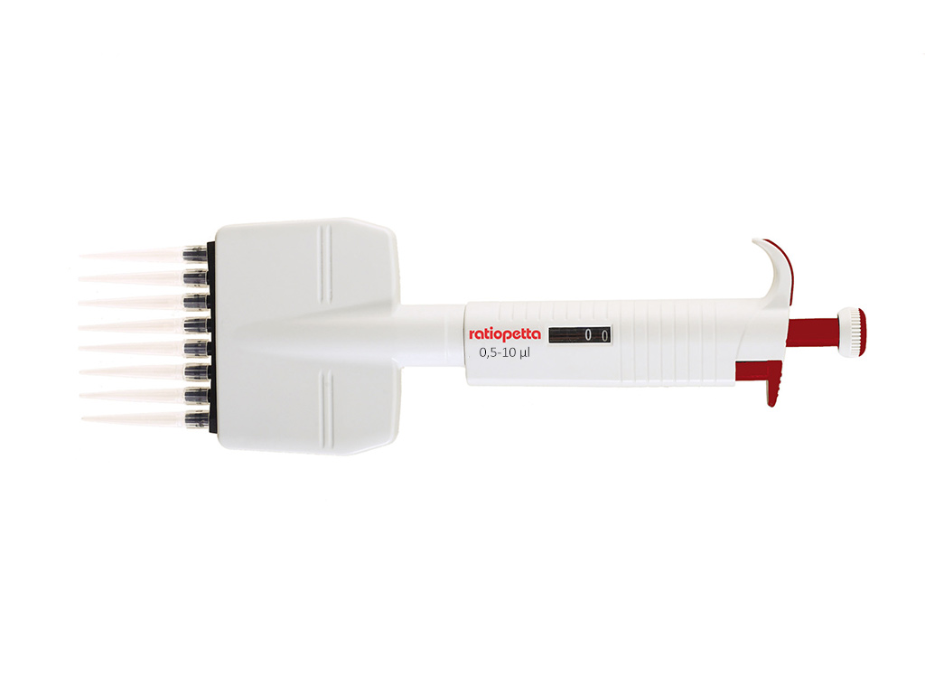 [LA102-00110] Pipet Ratiopetta 8-kanaals 0,5 - 10 ul