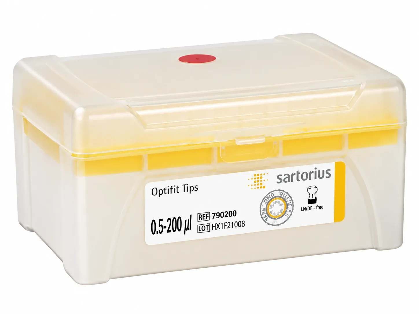 Pipetpunt Optifit 0,5-200 ul, in rek (10 x 96 st.)