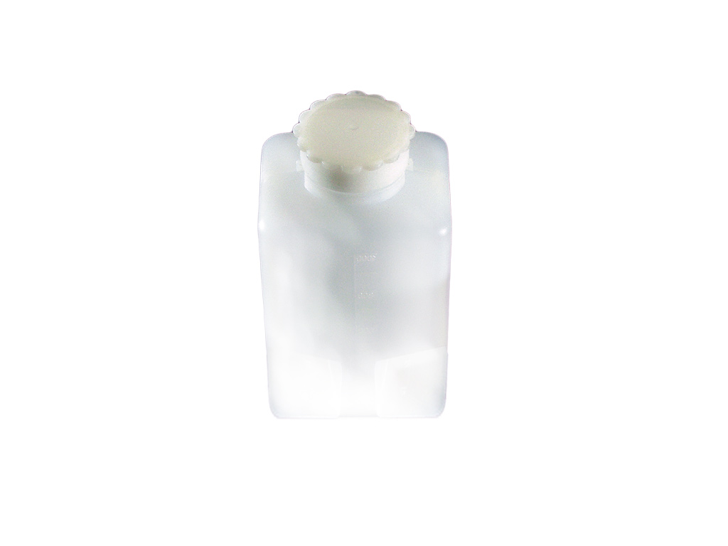 Pot HDPE 2000 ml, vierkant, dop + inlage (25 stuks)