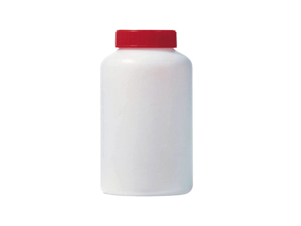 Pot HDPE 500 ml met rode dop (140 stuks)