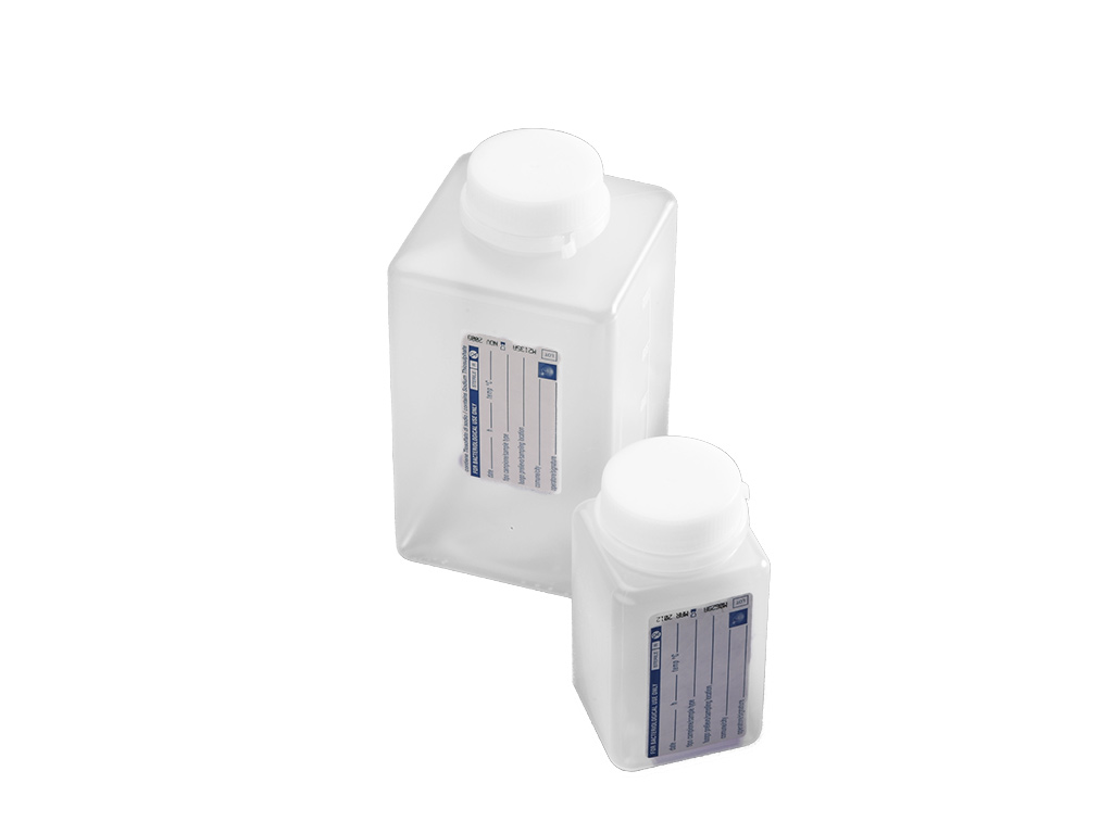Pot PP 1000 ml + NaThio 20mg/l, steriel (72 stuks)