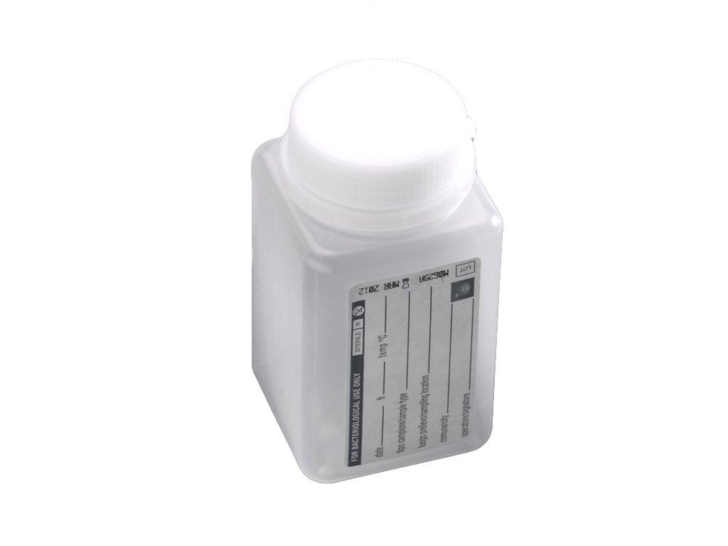 Pot PP 500 ml + NaThio 20mg/l, steriel (120 stuks)