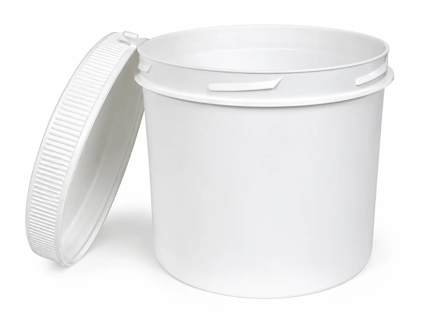 Pot PP wit 1000 ml met schroef/garantiedop (56 stuks)